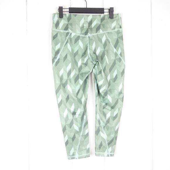 Patagonia Performance Leggings Womens SZ M Geometric Pattern Yoga Gym Stretch - Picture 7 of 13